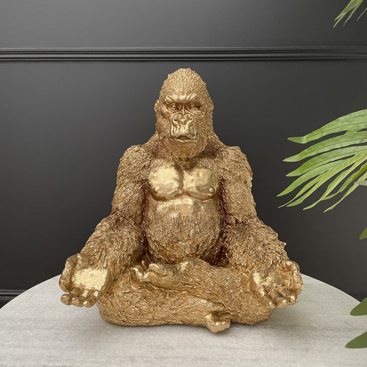 Meditating Gorilla Ornament