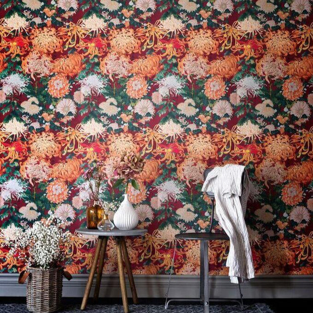 Orange Chrysanthemum Wallpaper