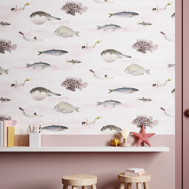 Pink Fish Wallpaper