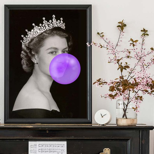 Purple Bubblegum Queen Art Print