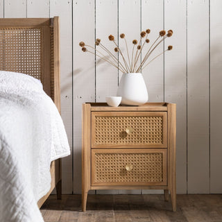 Rattan Bedside Table