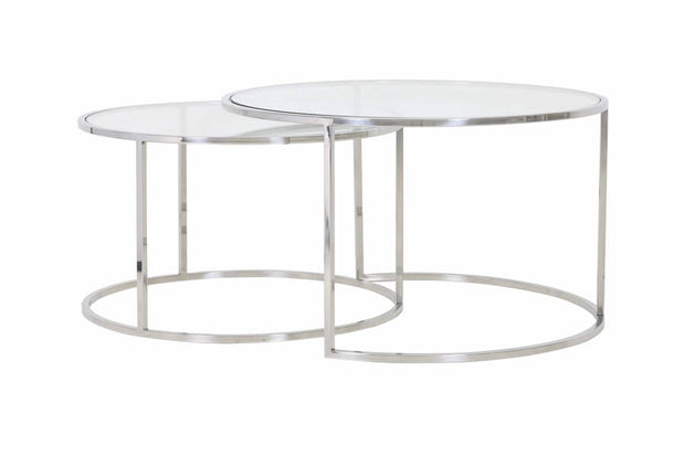 Silver Coffee Tables (Set of Two)