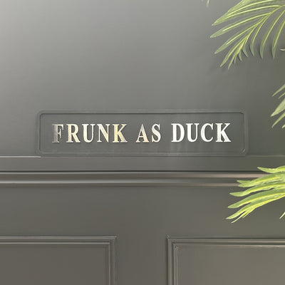 Silver Duck Sign