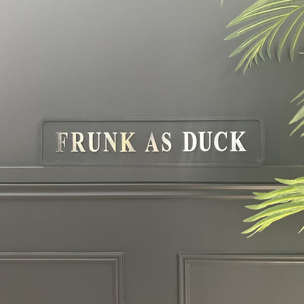 Silver Duck Sign