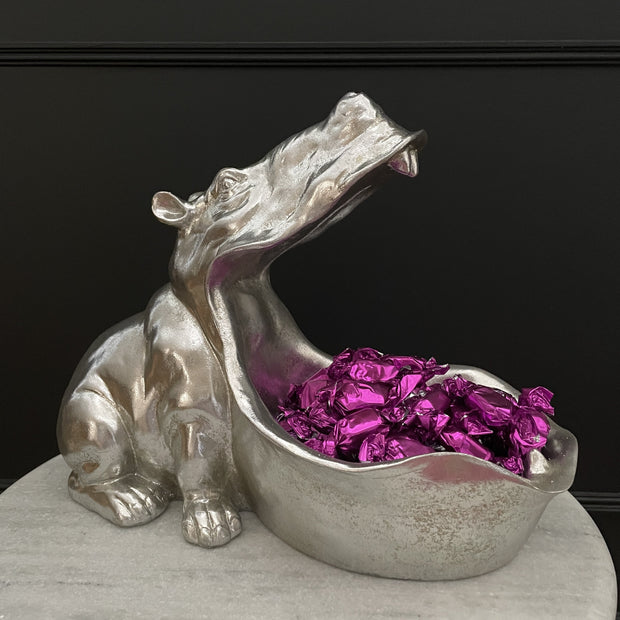 Silver Hungry Hippo Dish