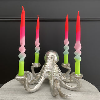 Silver Octopus Candle Holder - Limited Abode