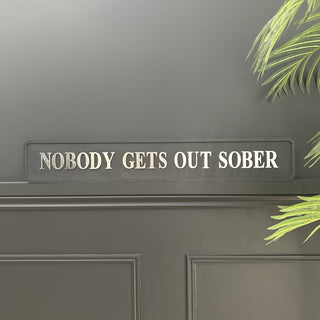 Silver Sober Sign