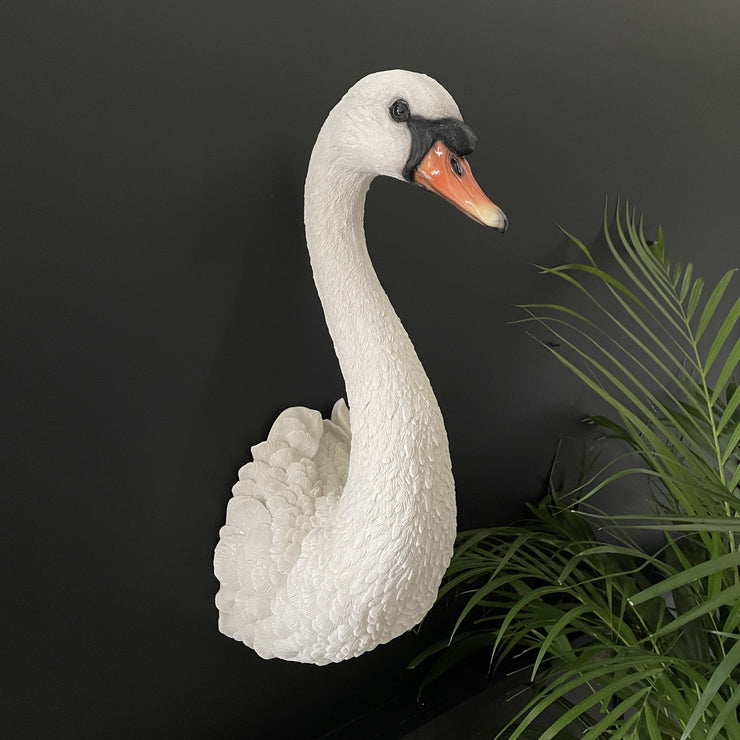 White swan wall decoration
