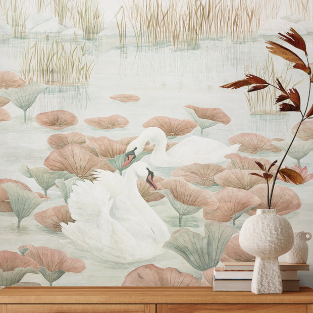 Swan Wallpaper Mural