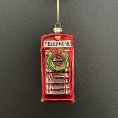 Telephone Box Christmas Decoration