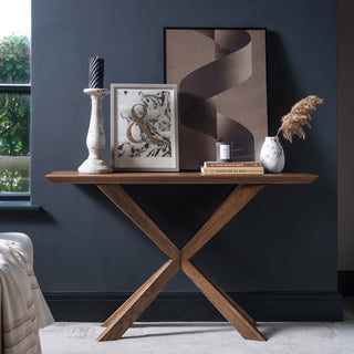 Wood Console Table